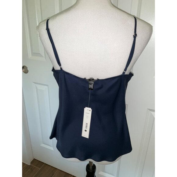 AQUA New Navy Blue Cami Tank Top, size Medium - Picture 4 of 5